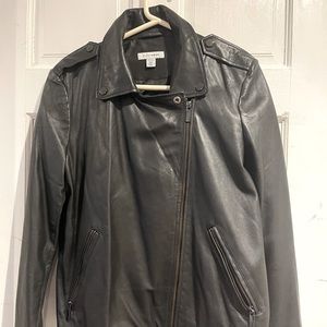 Genuine  black leather jacket